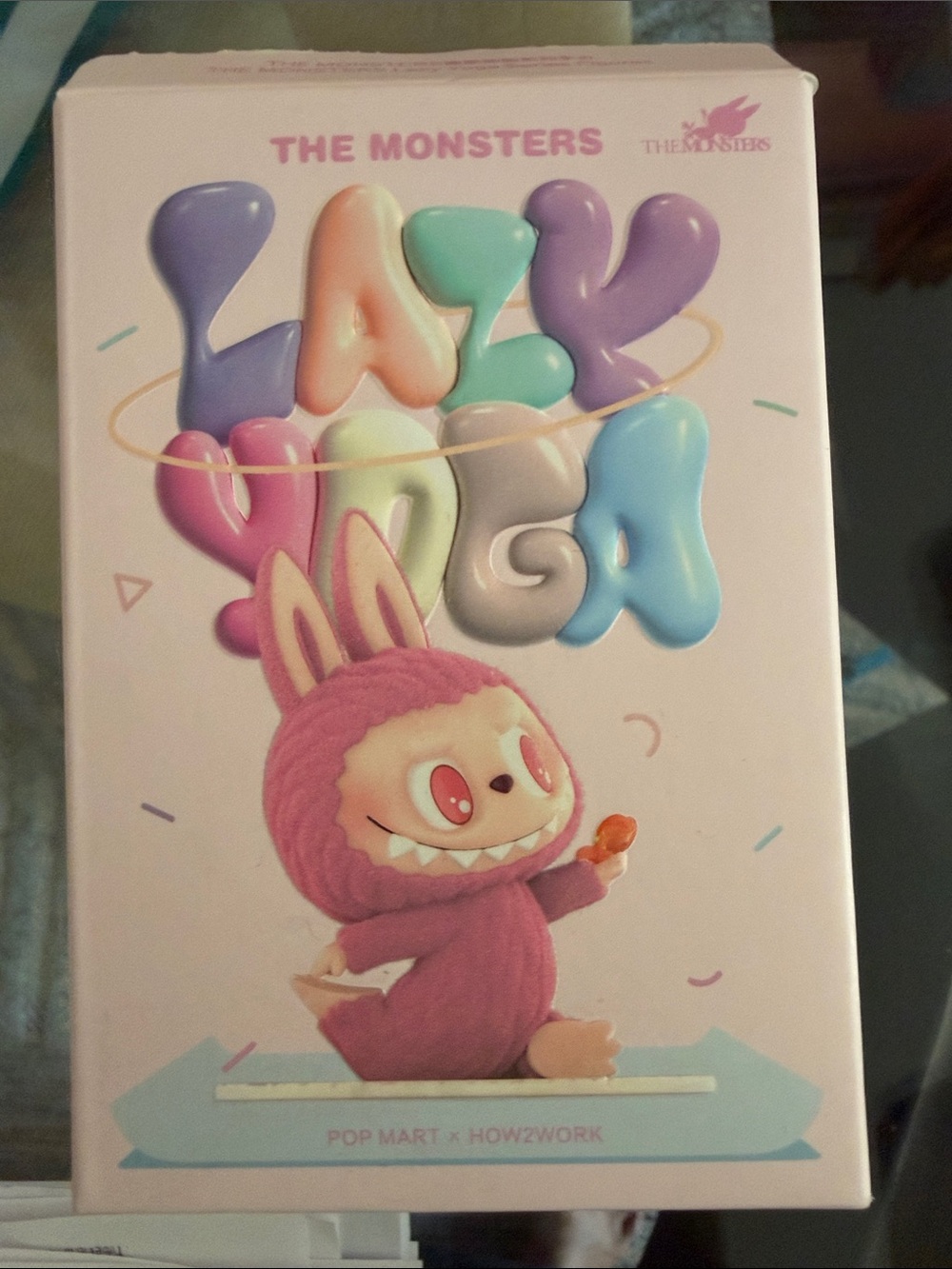 POP MART The Monsters Lazk Yoga Pink Collectible Kids Toy